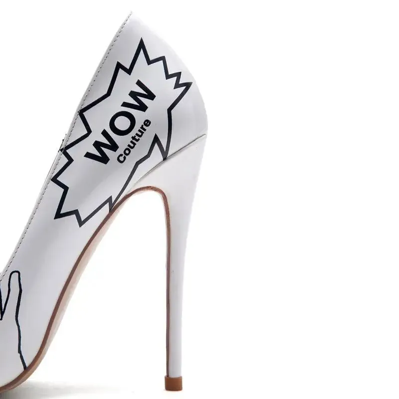 3D Printed High Heels | Stylish 12cm Microfiber Stilettos