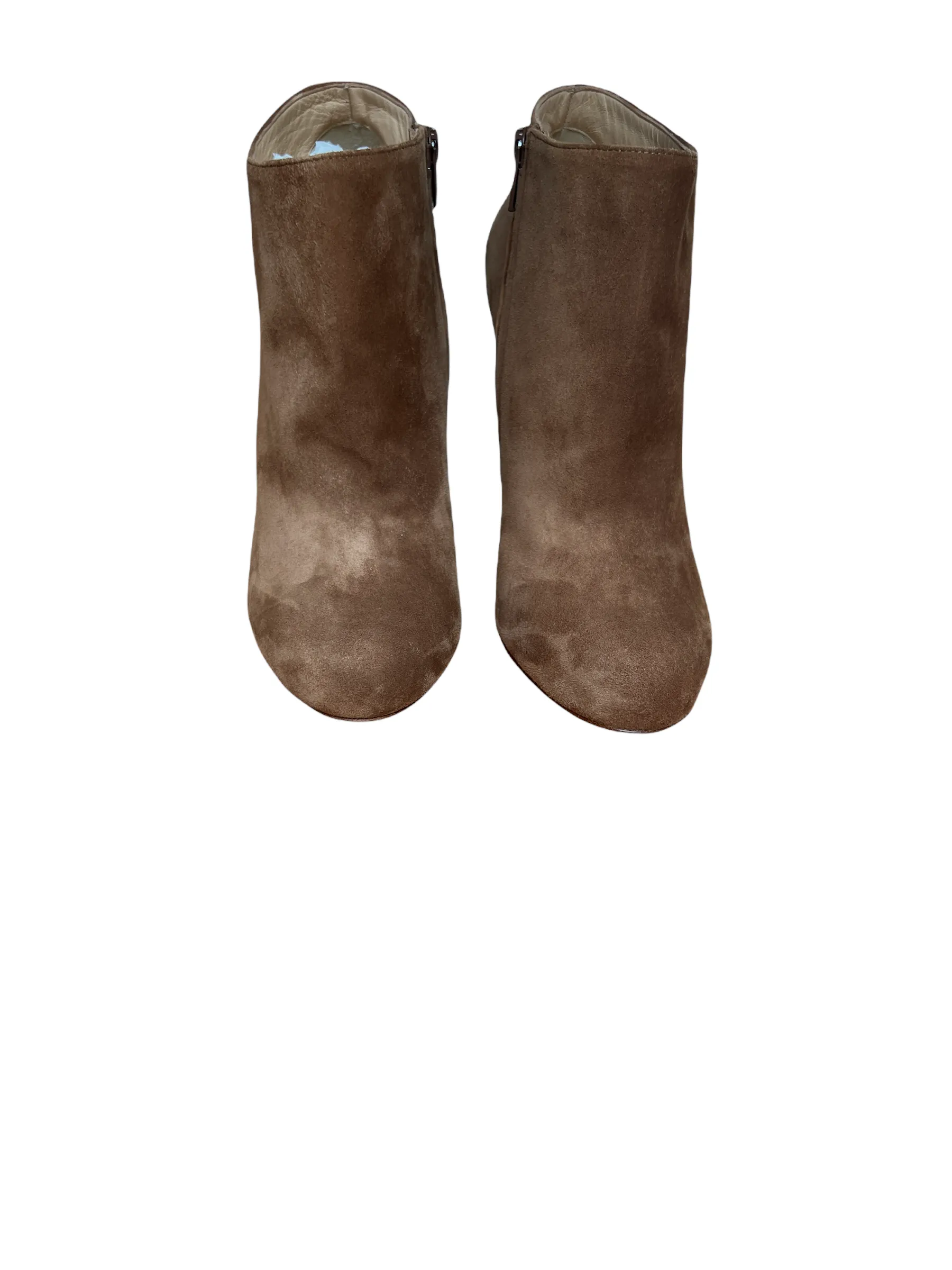 Brown Suede High Heels Boots - 10.5