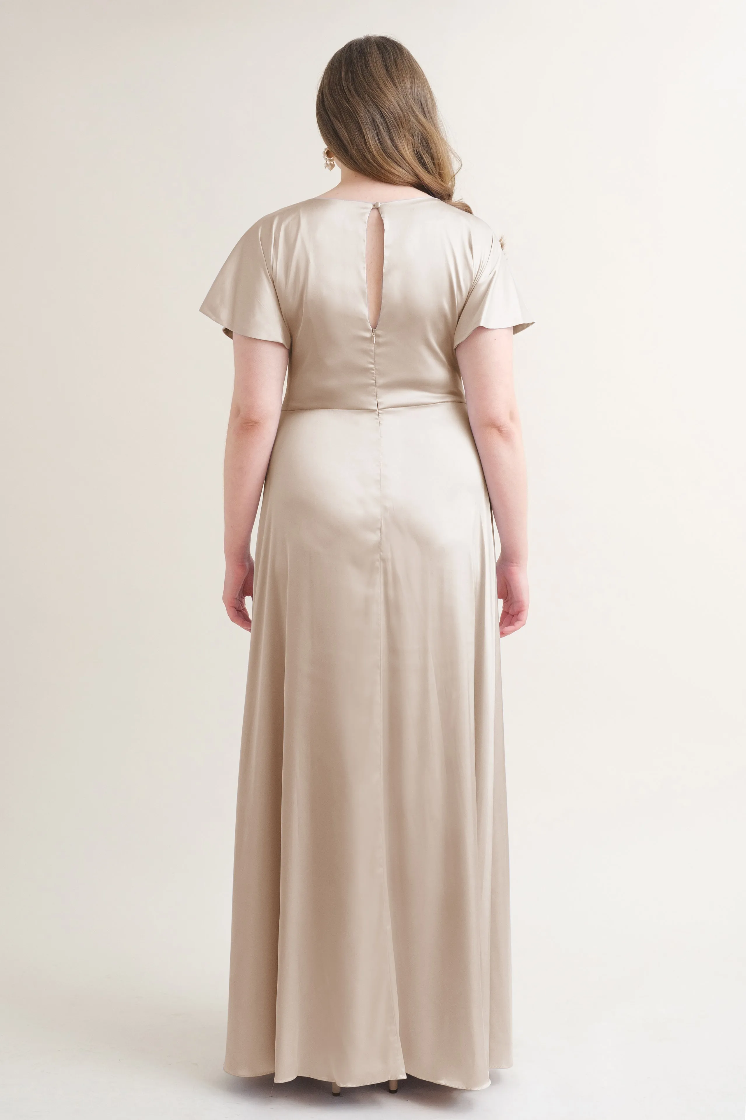 Camilla Bridesmaid Dress In Champagne Satin