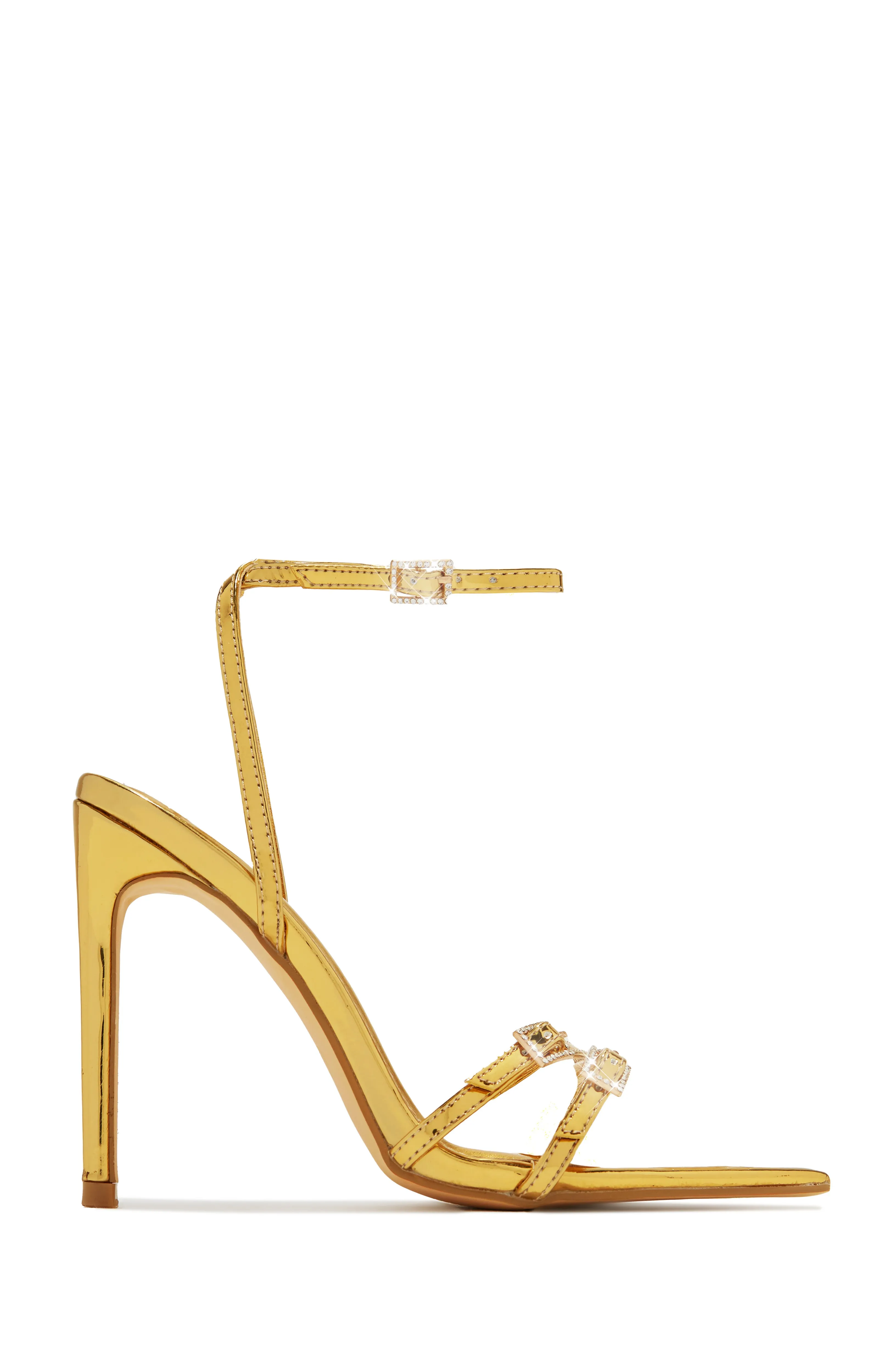 Glamorous Party Embellished High Heels - Silver