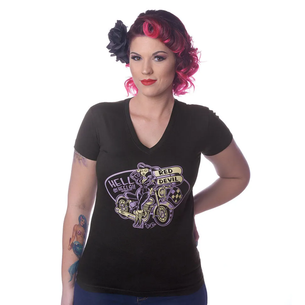 Hell on Heels – Women’s Biker Shirt