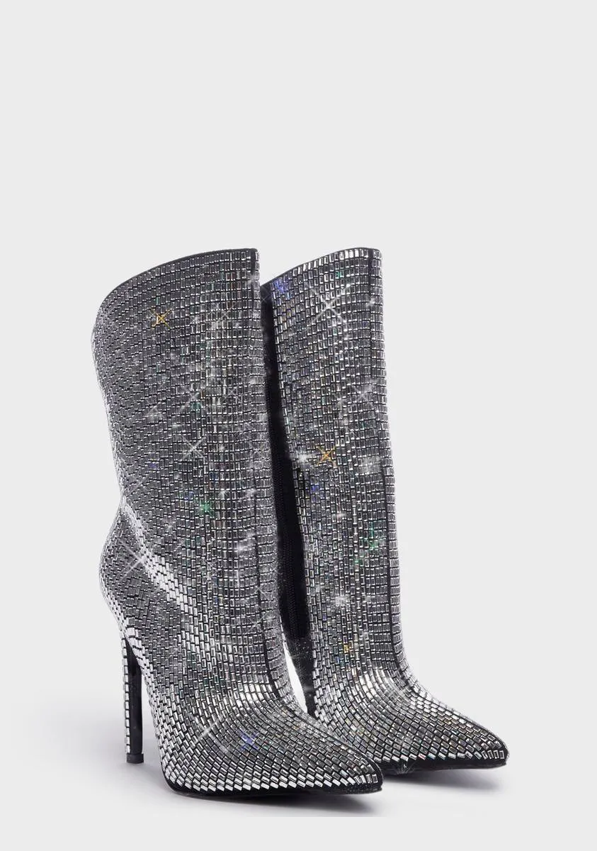 Jadia Heeled Sparkle Boots