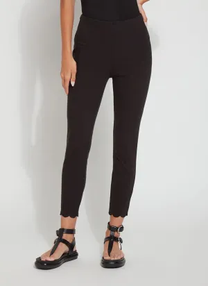 Lysse Scallop Black Denim