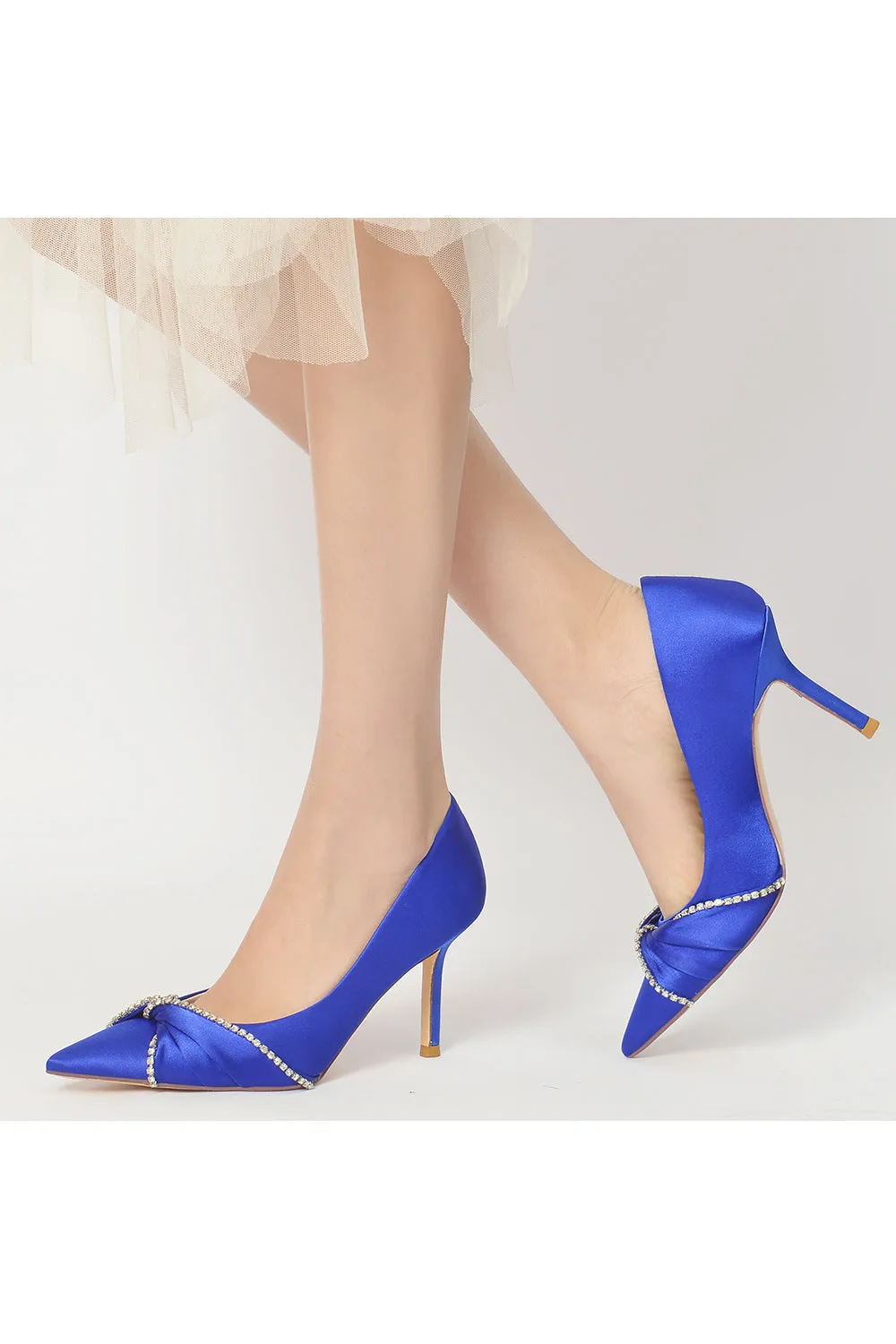Party Pointed Toe Crystal High Heels