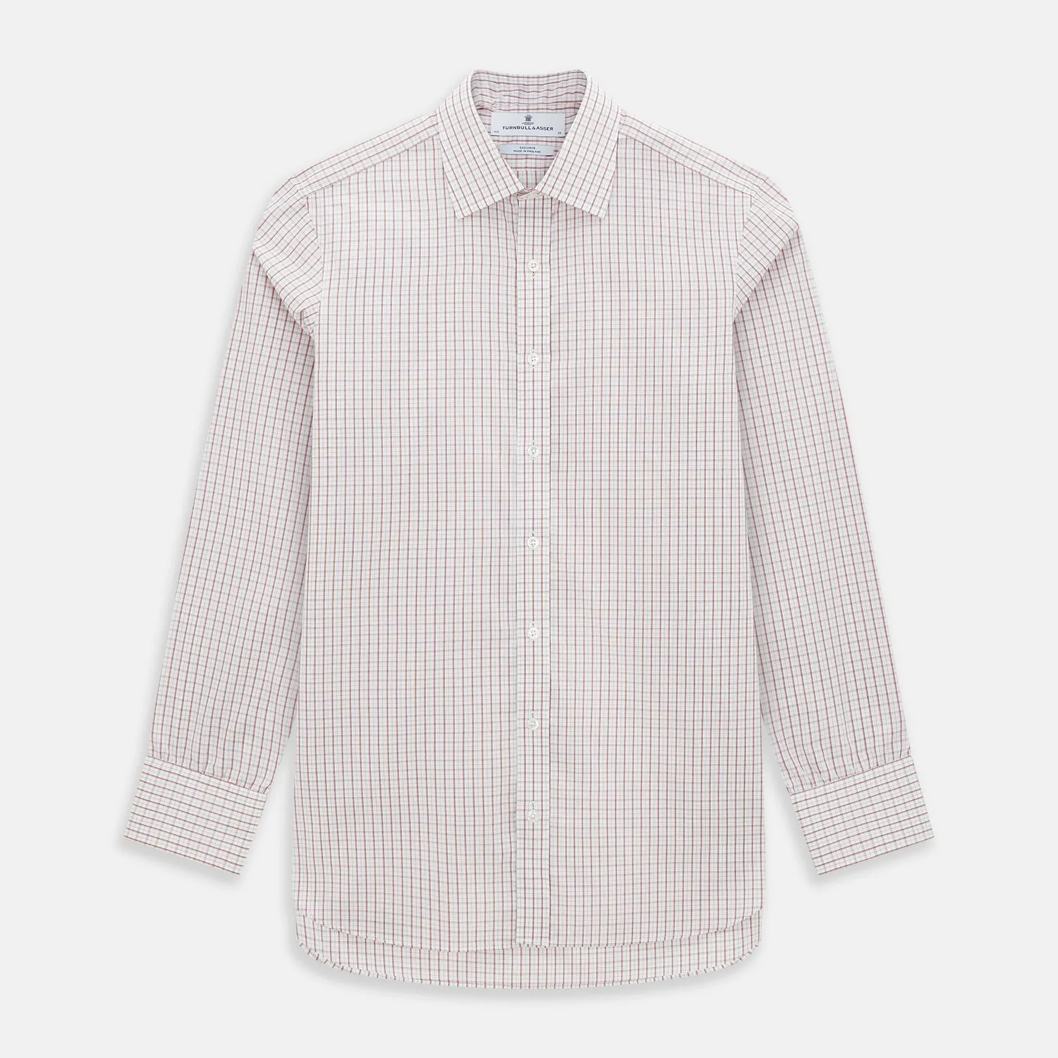 Red Tattersall Check Mayfair Shirt