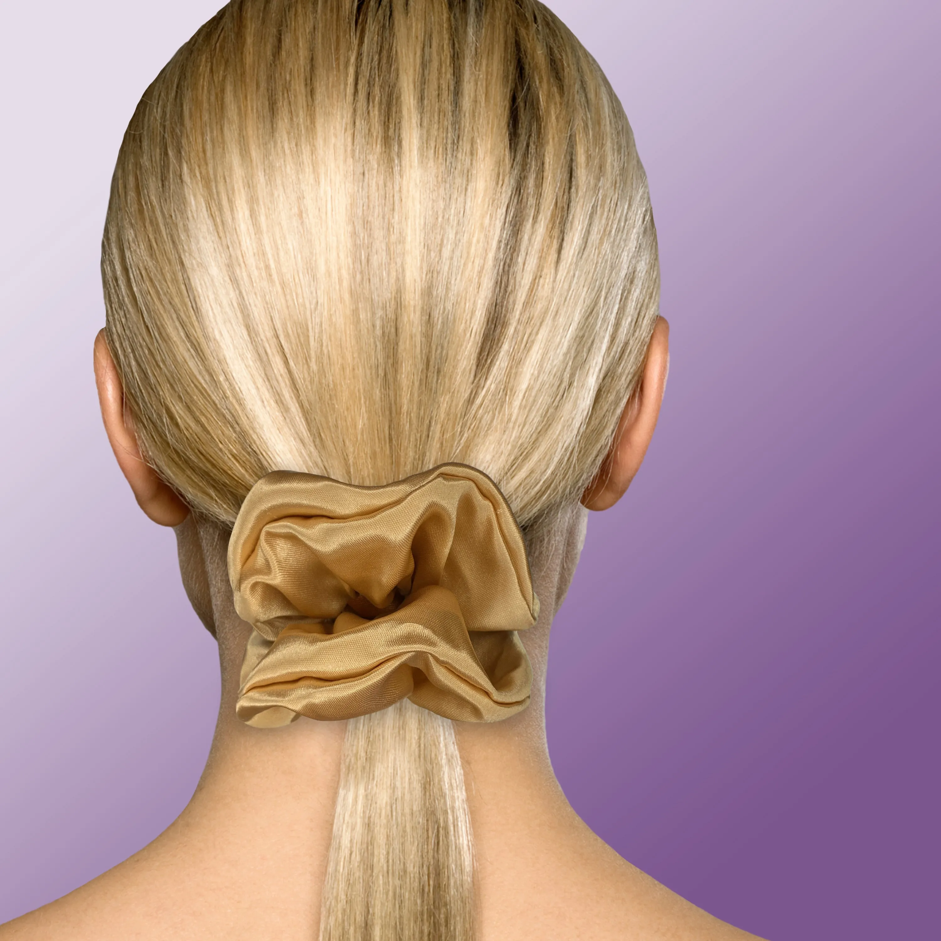 Scrunchies Premium Bridal Satin Available in 3 Sizes Made in the USA Khaki